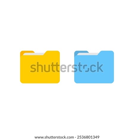 open folder icon. Folder with documents, flat design icon vector illustration for website design logo application dictionary access