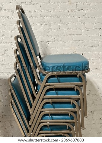 Image, Stock Photo Single stacking chair