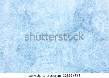 Texture of ice of Baikal lake in Siberia