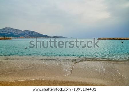Similar – Image, Stock Photo Marseille / Canopy of Notre Dame de la Garde, view to the Mediterranean Sea