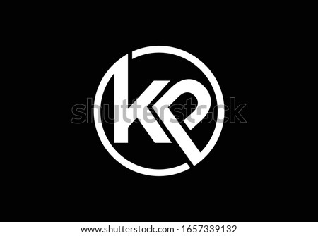 Initial K P letter logo design, Creative Modern Letters Vector Icon Logo Illustration. Stock fotó © 