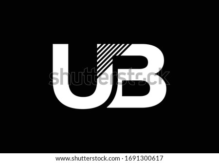 U B Initial Letter Logo design vector template, Graphic Alphabet Symbol for Corporate Business Identity