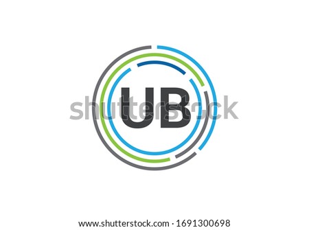 U B Initial Letter Logo design vector template, Graphic Alphabet Symbol for Corporate Business Identity