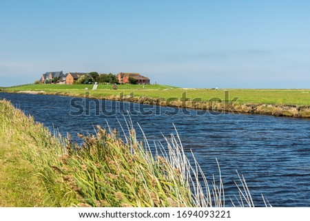 Similar – Image, Stock Photo Houses on Hallig Hooge in the North Sea