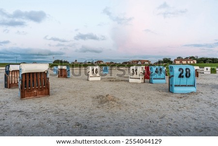 Image, Stock Photo Neuharlingersiel in East Frisia