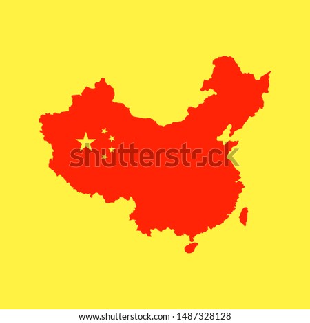 Map of China vector illustration 