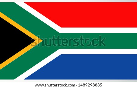 South Africa flag vector icon design
