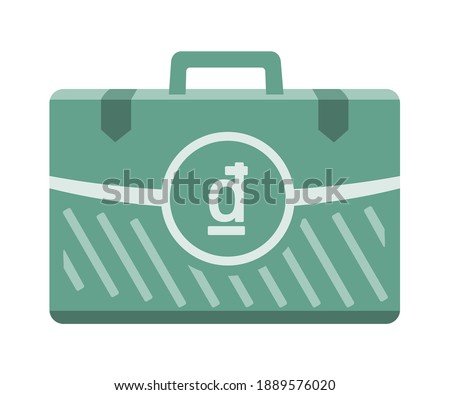 Vietnamese Dong Money Inside Case Box Vector Icon Logo Illustration and Design. Vietnam Currency, Business, Payment and Finance Element. Can be used for Digital and Printable Infographic.