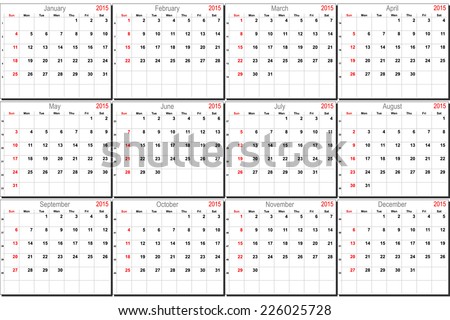 November 2015 Calendar Template Vector Free | 123Freevectors