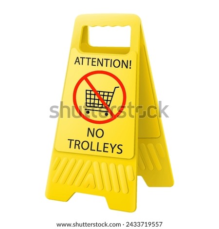 No Shopping Cart Sign. Red round No Shopping Cart icon. Illustration of a forbidden signal. No trolley allowed symbol. Prohibited symbol isolated on white background. Great for any use. Stock Vector