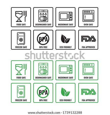 Product Packaging Icons Set Vector Illustration