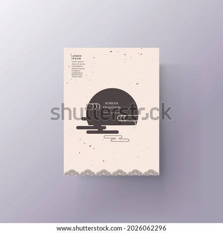 Abstract background with Korean pattern color