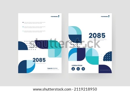 Brochure and book cover design template
