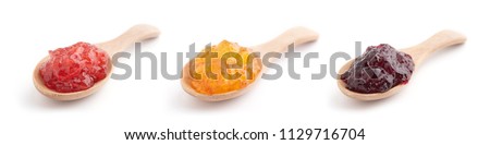 Similar – Image, Stock Photo Preserves of peach jam