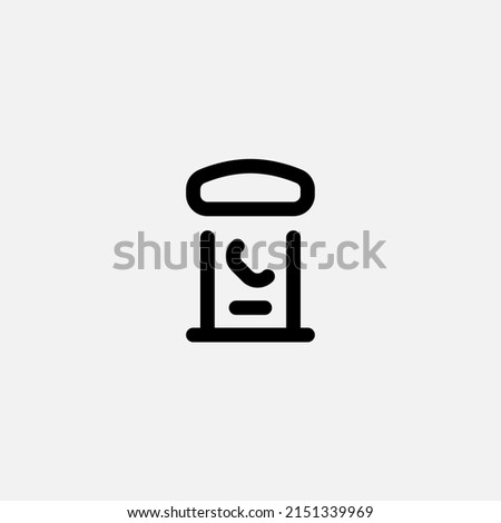 Phone booth icon sign vector,Symbol, logo illustration for web and mobile