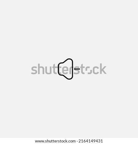 Volume down icon sign vector,Symbol, logo illustration for web and mobile