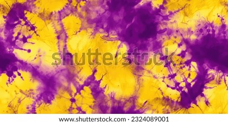 Yellow and Violet  Fabric Tie Dye Pattern Ink , colorful tie dye pattern abstract background.
Tie Dye two Tone Clouds . Shibori, tie dye, abstract batik brush seamless and repeat pattern design.