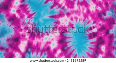 Pink and blue Tie Dye Pattern Ink , colorful tie dye pattern abstract background. Tie Dye two Tone Clouds . Abstract batik brush seamless and repeat pattern design