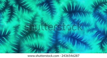Green teal and black tie dye pattern Ink , colorful tie dye pattern abstract background. Tie Dye two Tone Clouds . Abstract batik brush seamless and repeat pattern design