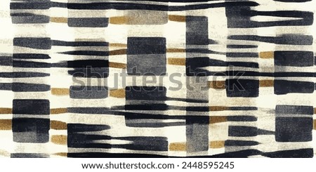 Ikat ethnic tribal, handmade seamless wallpaper. Ethnic Ikat abstract background art. llustration for greeting cards, printing and other design project.