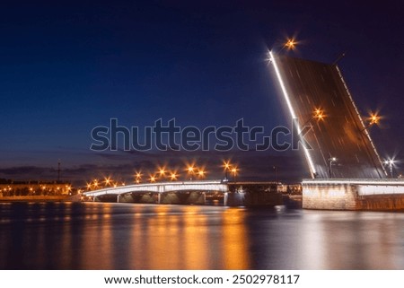 Similar – Foto Bild Lange Exposition der St. Paul’s Cathedral und der Millennium Bridge bei Nacht