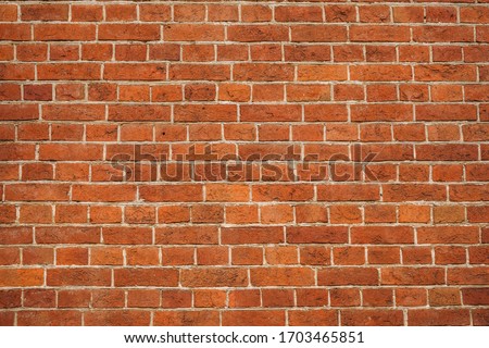 brick red wall. background of a old brick house. Foto stock © 