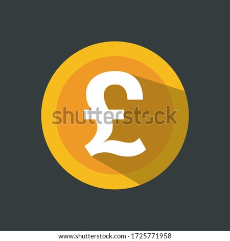 english pound sign icon. Currency sign - money symbol.