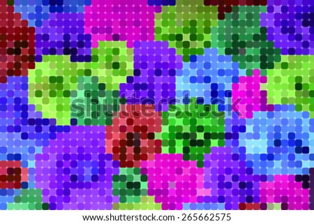 Abstract pixel colorful background ,created technique from paper