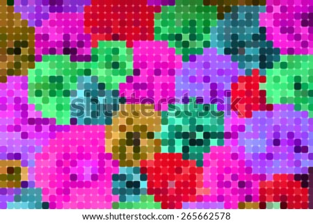Abstract pixel colorful background ,created technique from paper