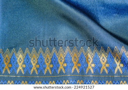 Tradition asia silk fabric pattern background