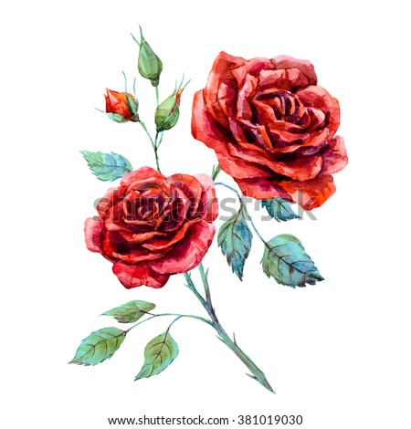 Red Rose Flower Art | Download Free Vector Art | Free-Vectors