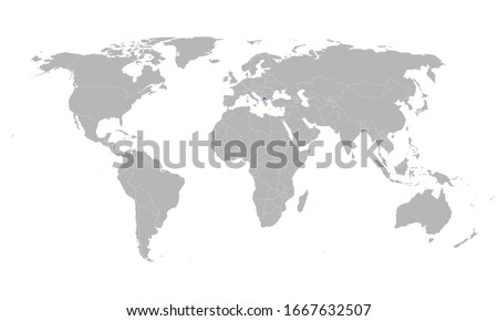 North macedonia location on world map. Gray background. Business concepts and backgrounds.