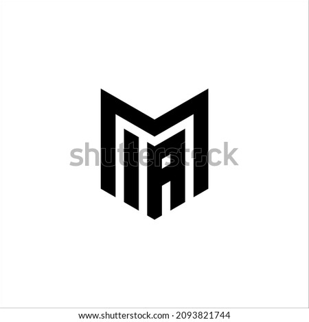 Letter IAM Logo Design Vector