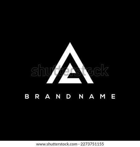 AC initials and triangle Logo vector