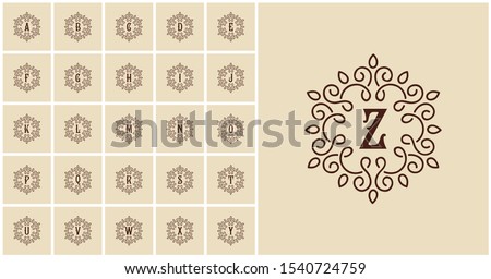 a to z letter logo logo Stock fotó © 