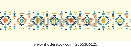 Hand drawn abstract seamless pattern, ethnic background, simple style - great for textiles, banners, wallpapers, wrapping - vector design 