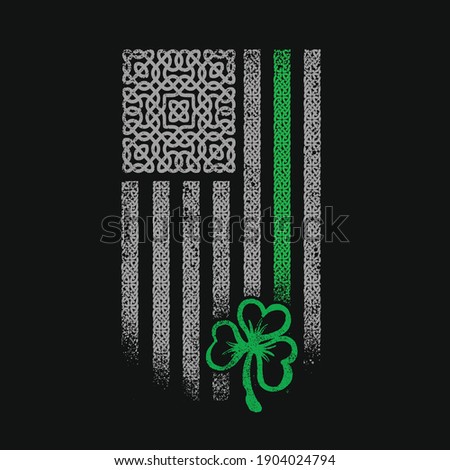 american celtic flag st patrick day