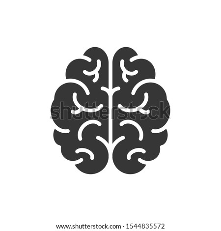 Brain Icon Vector Illustration. Logo Template.