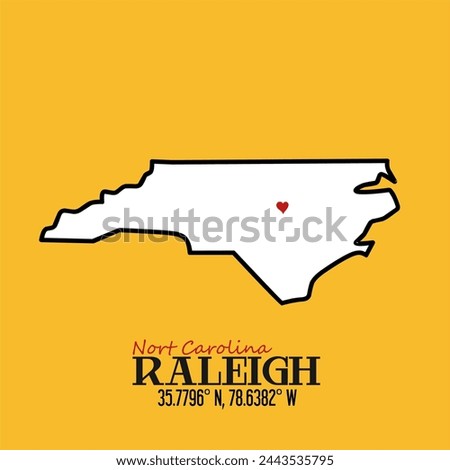 vector of raleigh city, north carolina, perfect for print, apparel, etc