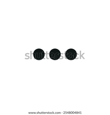 punctuation marks, ellipsis icon on transparent background