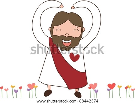 Happy Christian Stock Vector 88442374 : Shutterstock