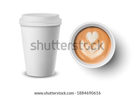 Similar – Image, Stock Photo Latte Macchiato with flowers