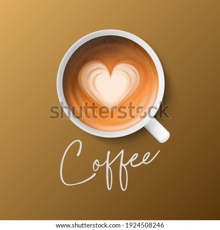 Similar – Image, Stock Photo Latte Macchiato with flowers