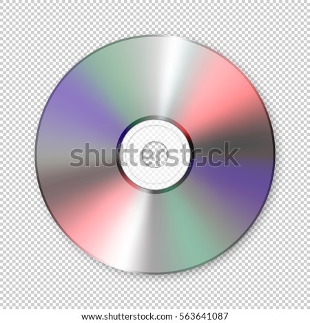 Realistic vector cd icon. Design template.