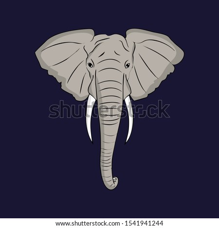 Vector African Elephant Head Image | Download Free Vector Art | Free ...