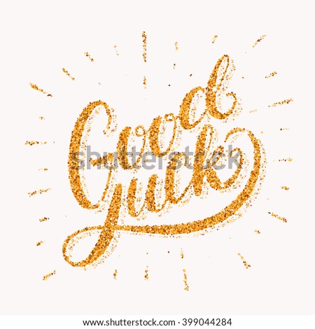 Good Luck. Farewell Card. Stock Vector 399044284 : Shutterstock