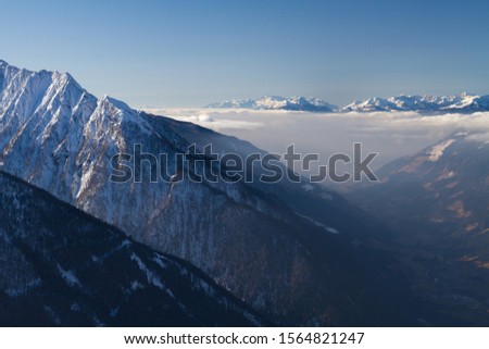 Similar – Image, Stock Photo Winter landscape in Ratschings, South Tyrol