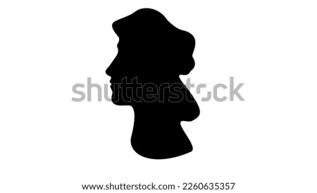 Raphael silhouette, high quality vector