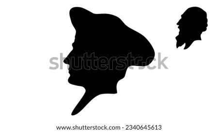 Thomas More silhouette, high quality vector