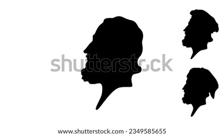 Marco Polo silhouette, high quality vector